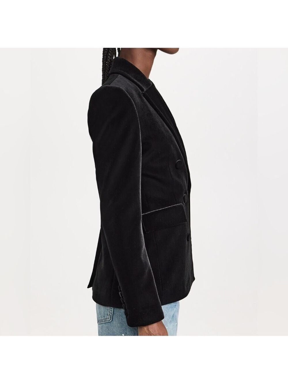 NWT Generation Love Women’s Arielle Black Velvet Blazer - Picture 3 of 15